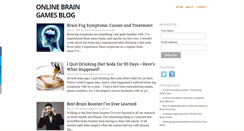 Desktop Screenshot of onlinebraingamesblog.com