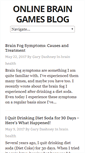 Mobile Screenshot of onlinebraingamesblog.com